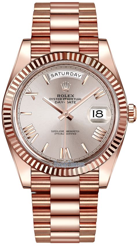 rolex day date 36 everose gold|rolex day date reference 228235.